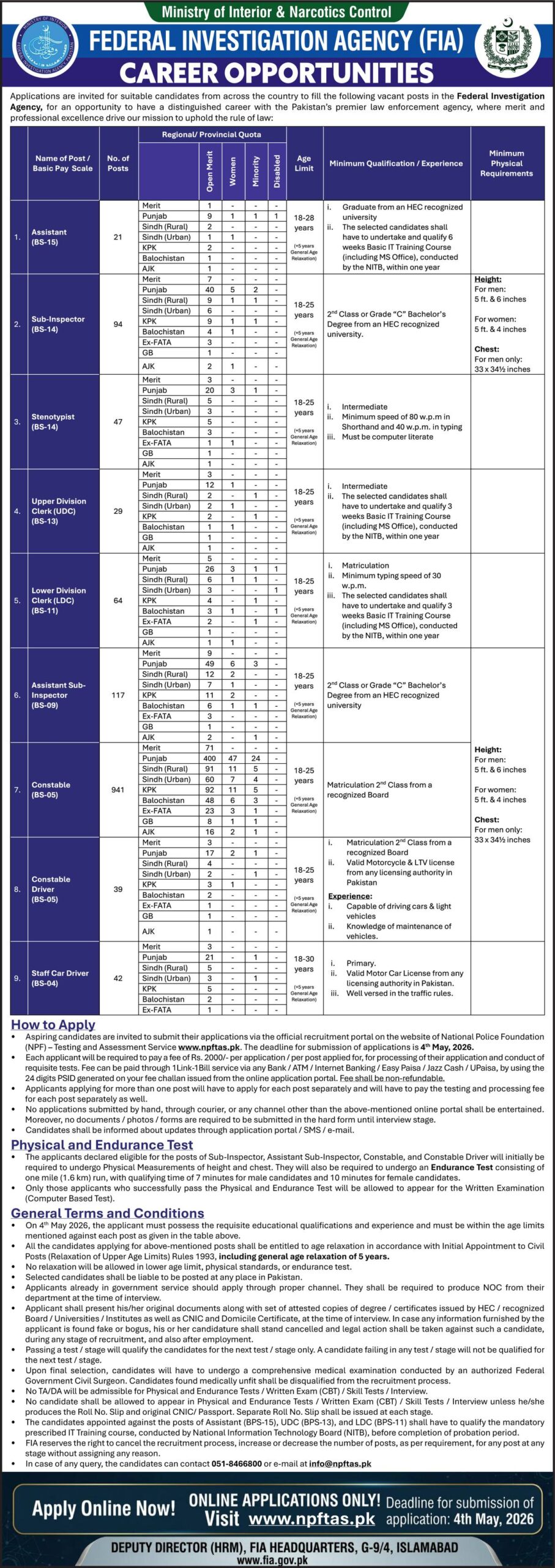 FIA Jobs