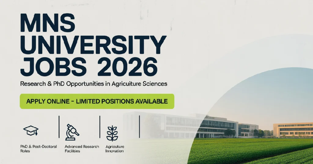 MNS University Jobs
