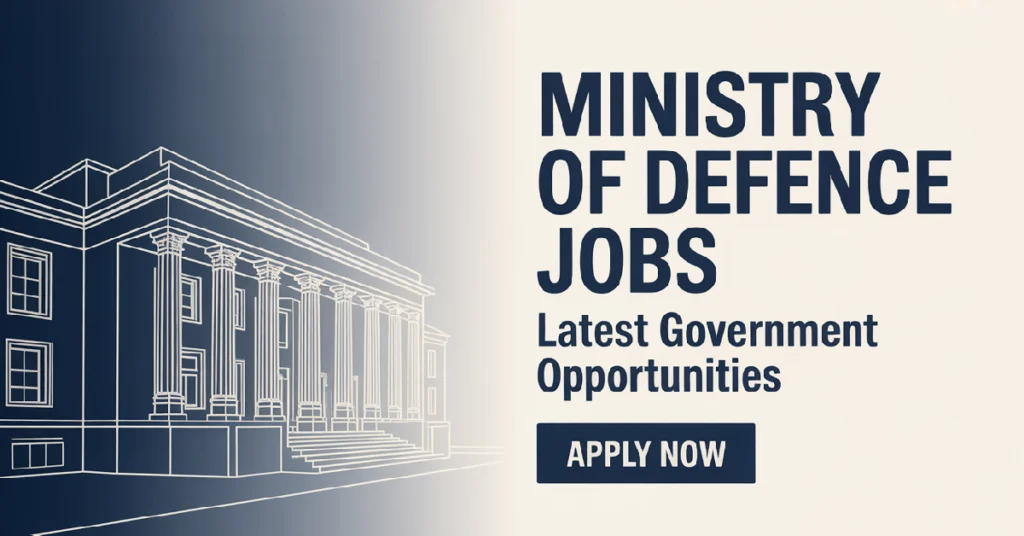 Ministry of Defence Jobs 2026 for Primary, Middle and Matric