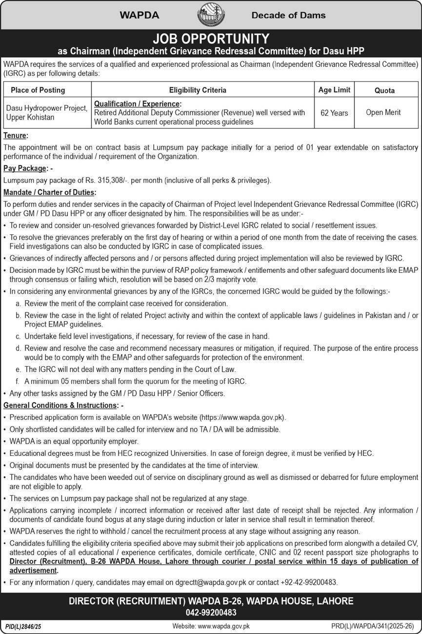 WAPDA Jobs 01