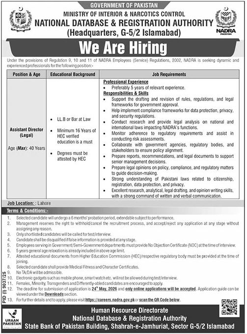 NADRA Jobs 01