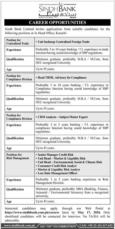 Sindh Bank Jobs 01
