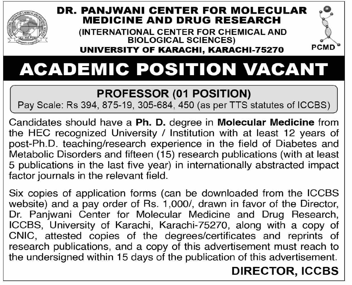 University Of Karachi Jobs 01